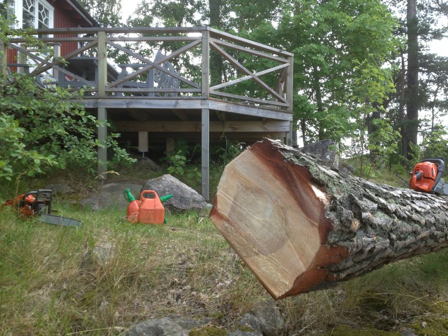 Tall som skymde soldäck