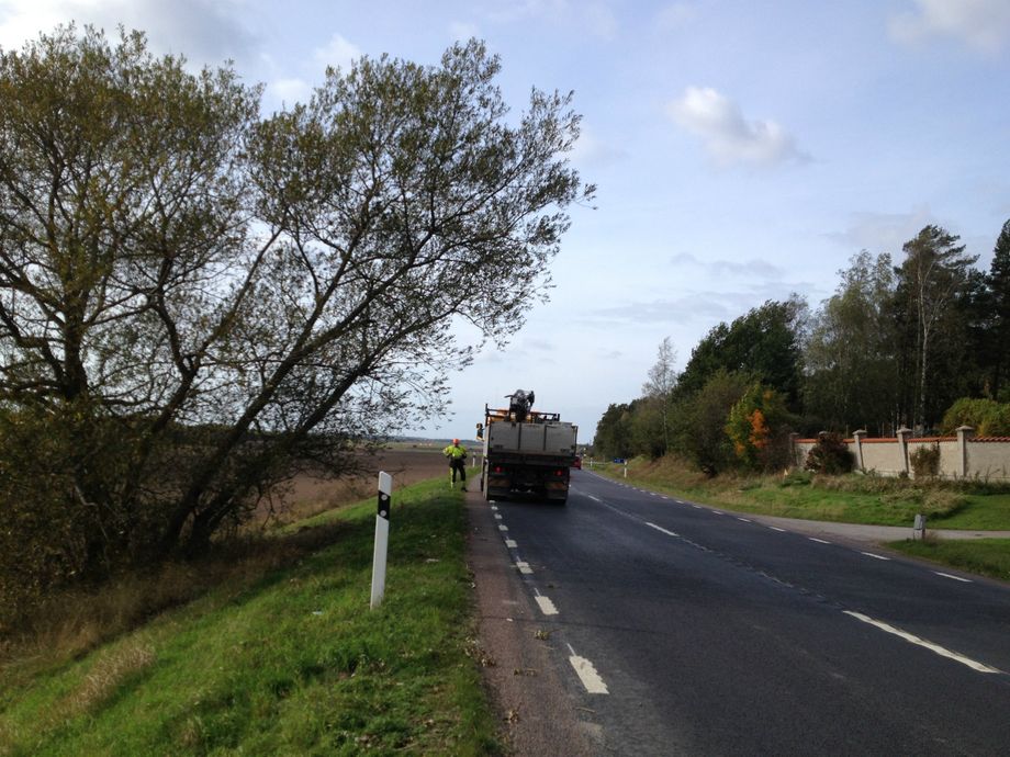 Hängande pil över Rv 35